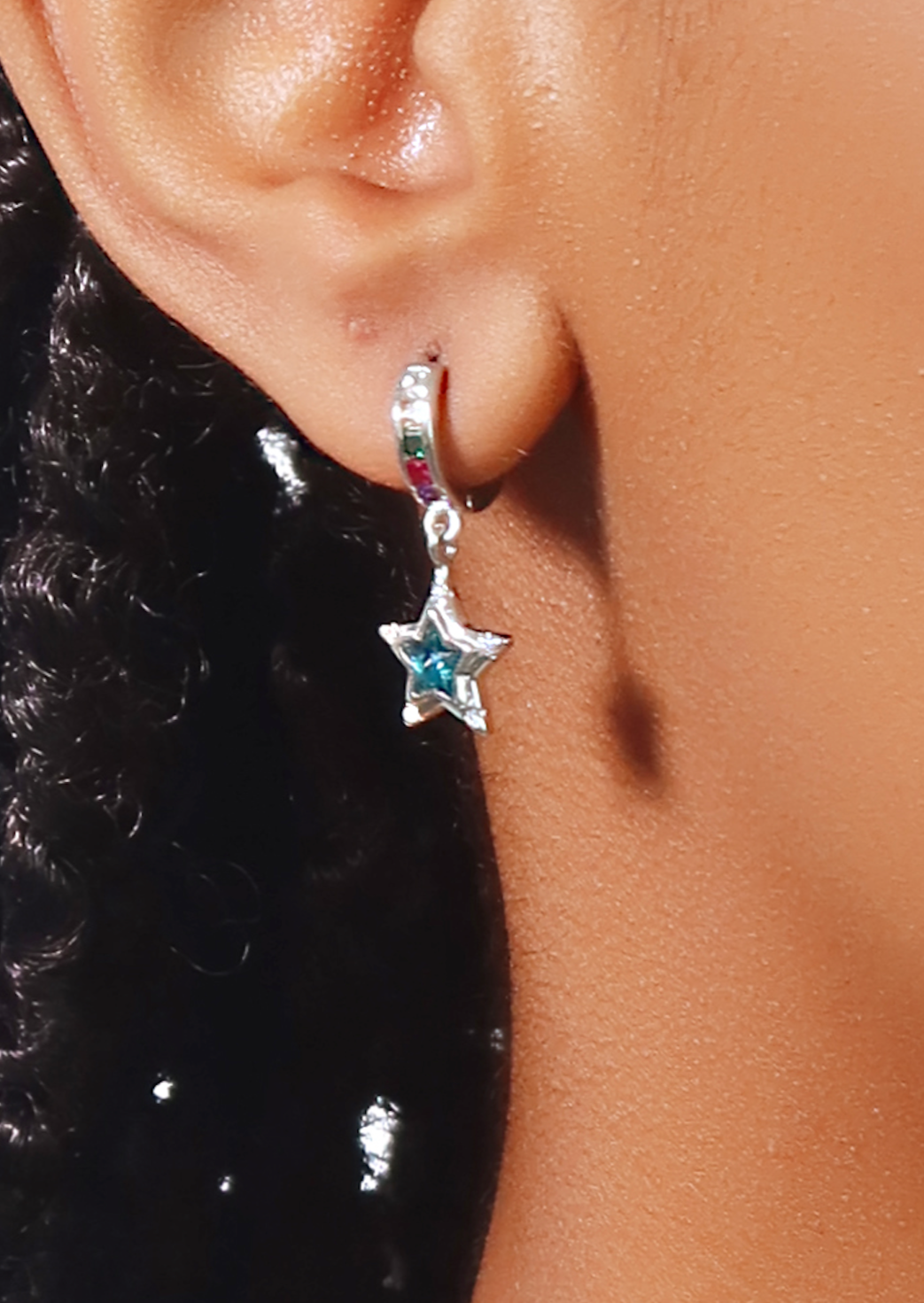 Pendientes con piedras preciosas brillantes de Star River