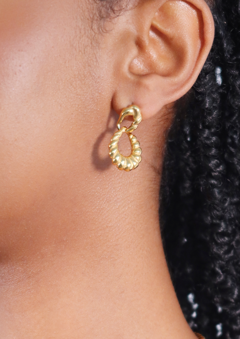 Boucles d'oreilles dorées Vanessa