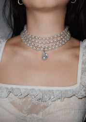 Alexa Elegant Pearl Choker Necklace