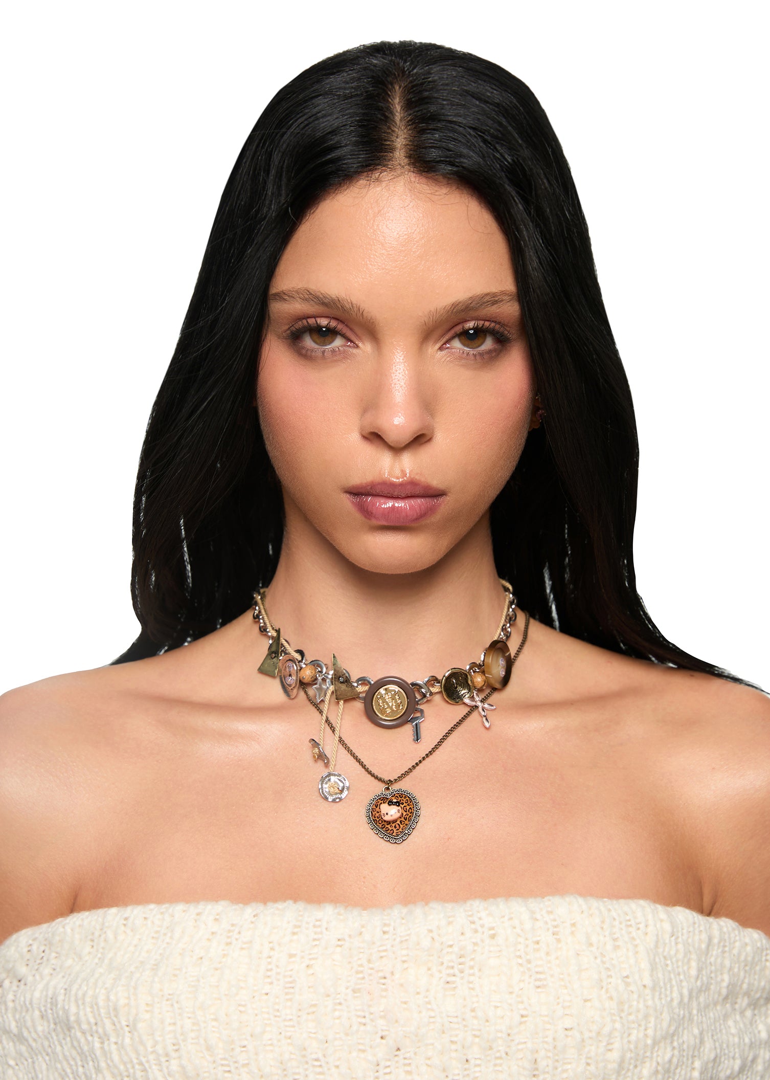 Billy Buttons Vintage Silver Necklace