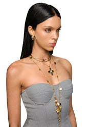 Rubby Golden Chain Necklace