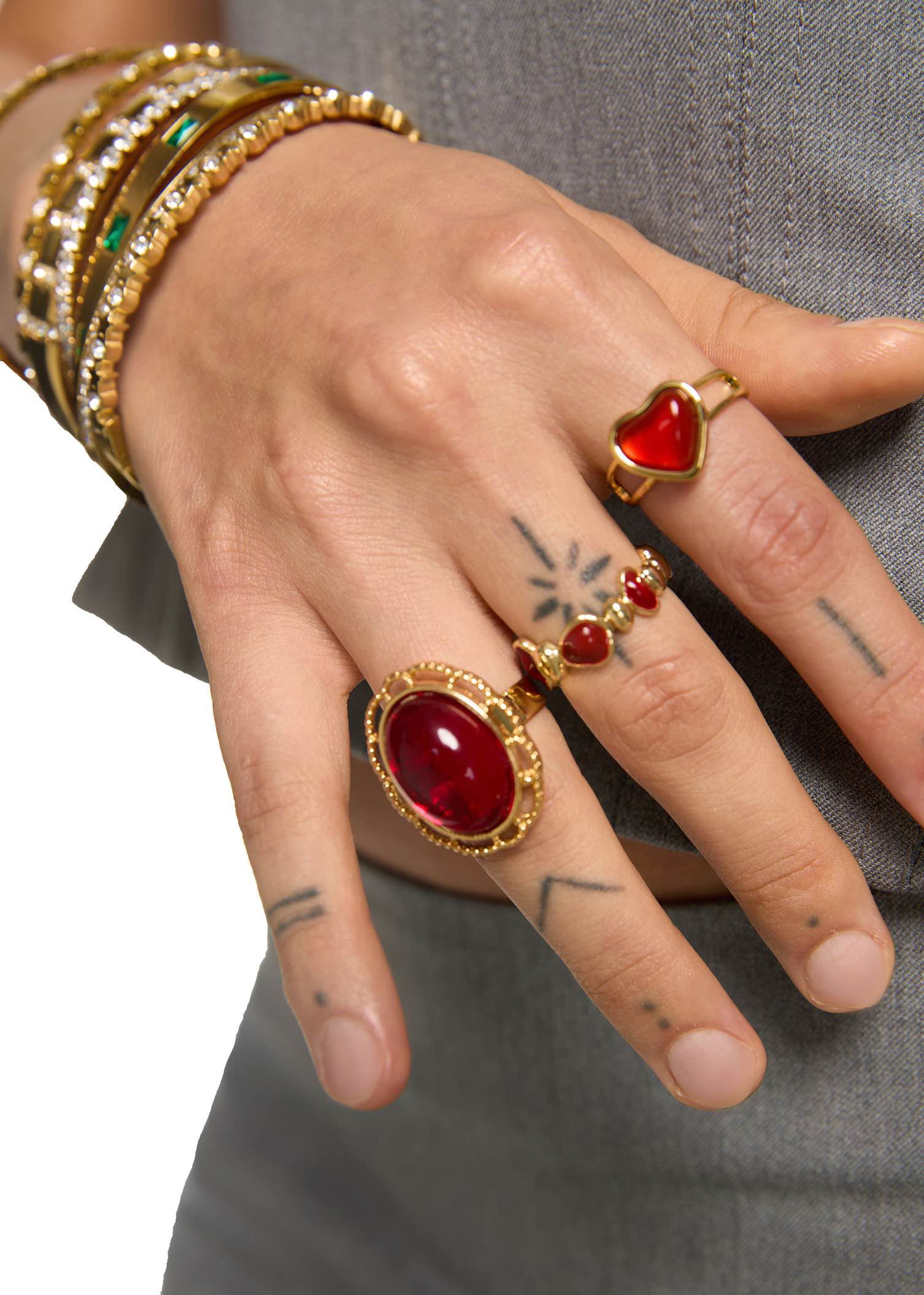 Emily Carnelian Golden Ring