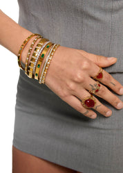 Delilah Glittering Golden Bracelet - II