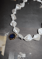 Collar de Perlas Barrocas Mito Azul