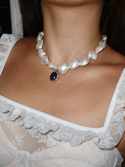 Blue Myth Baroque Pearl Necklace