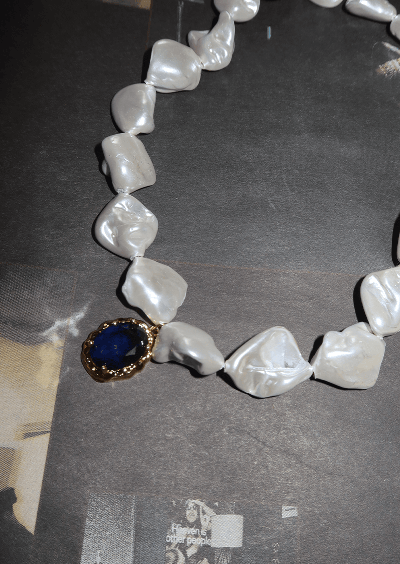 Blue Myth Baroque Pearl Necklace