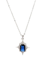 Neowise Blue Star Glittering Necklace