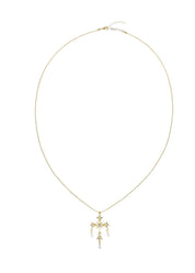 Kurt Golden Cross Pearl Necklace