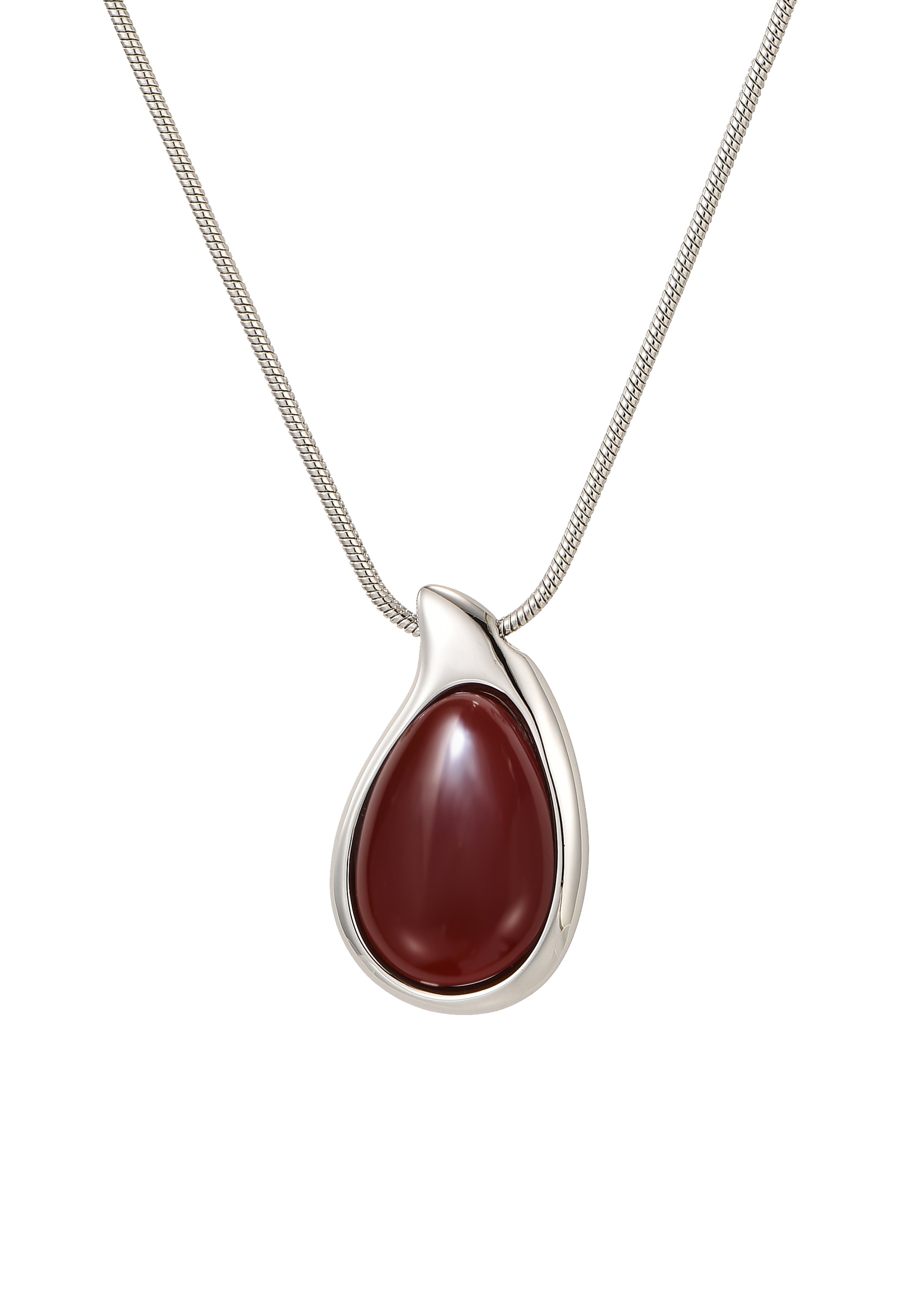 Red Emilien Long Chain Necklace