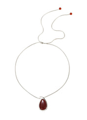 Red Emilien Long Chain Necklace