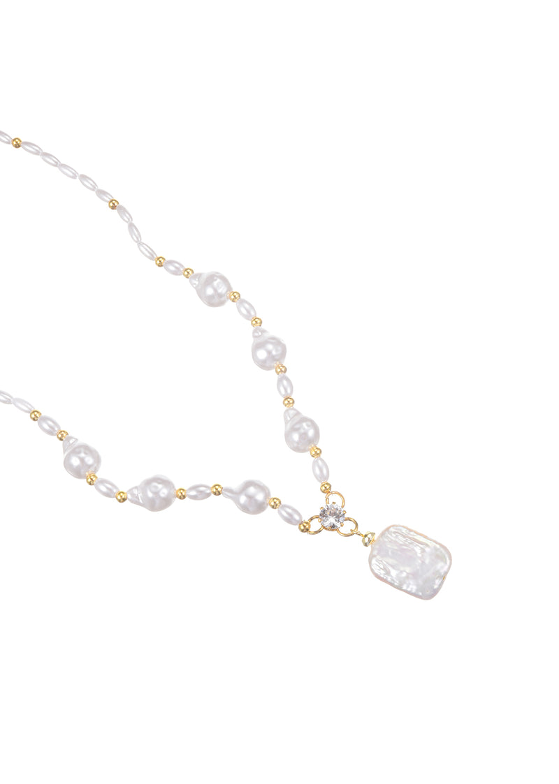 Baroque Shaped Pearl Necklace