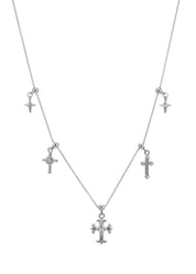 Victor Cross Star Silver Necklace