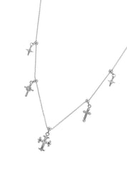 Victor Cross Star Silver Necklace