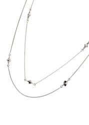 Victor Comet Star Layer Silver Necklace