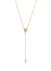 Martina Cross Long Chain Necklace - Lariat Extra Long