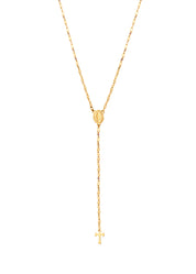 Martina Cross Long Chain Necklace - Lariat Extra Long