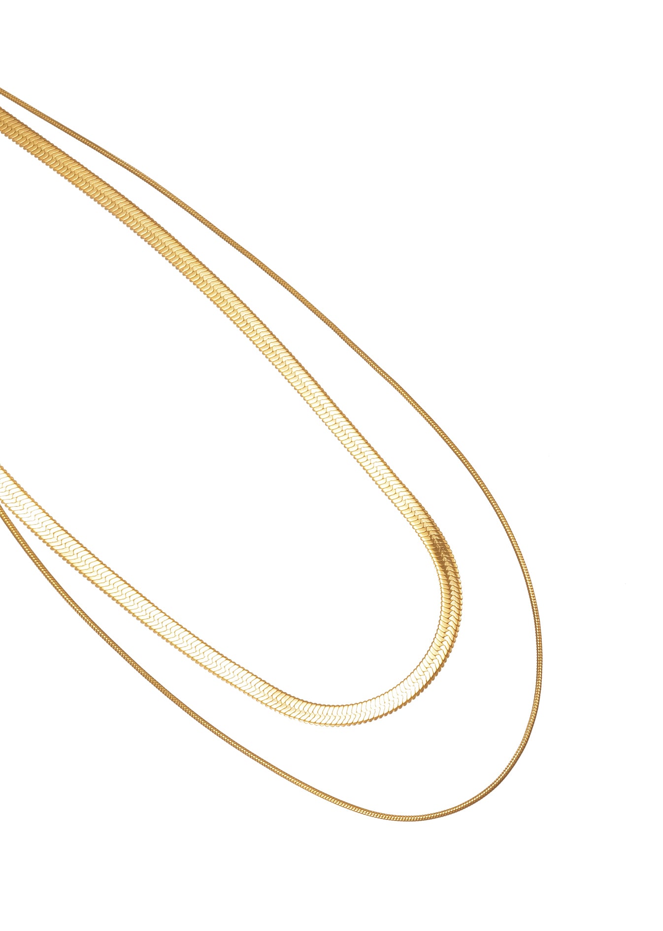 Free Faya Golden Double-Layer Necklace