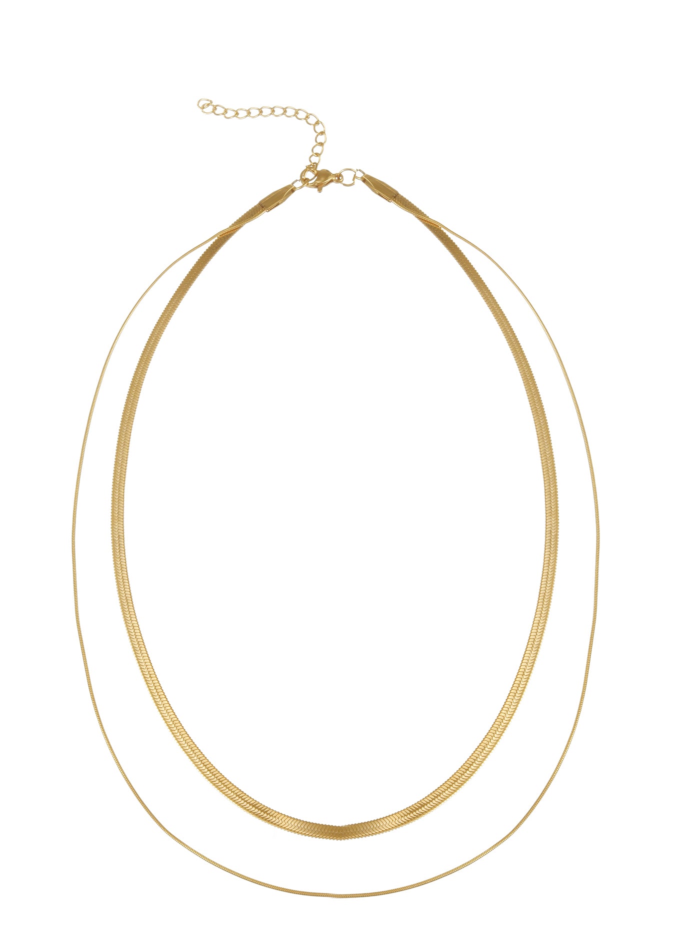 Free Faya Golden Double-Layer Necklace