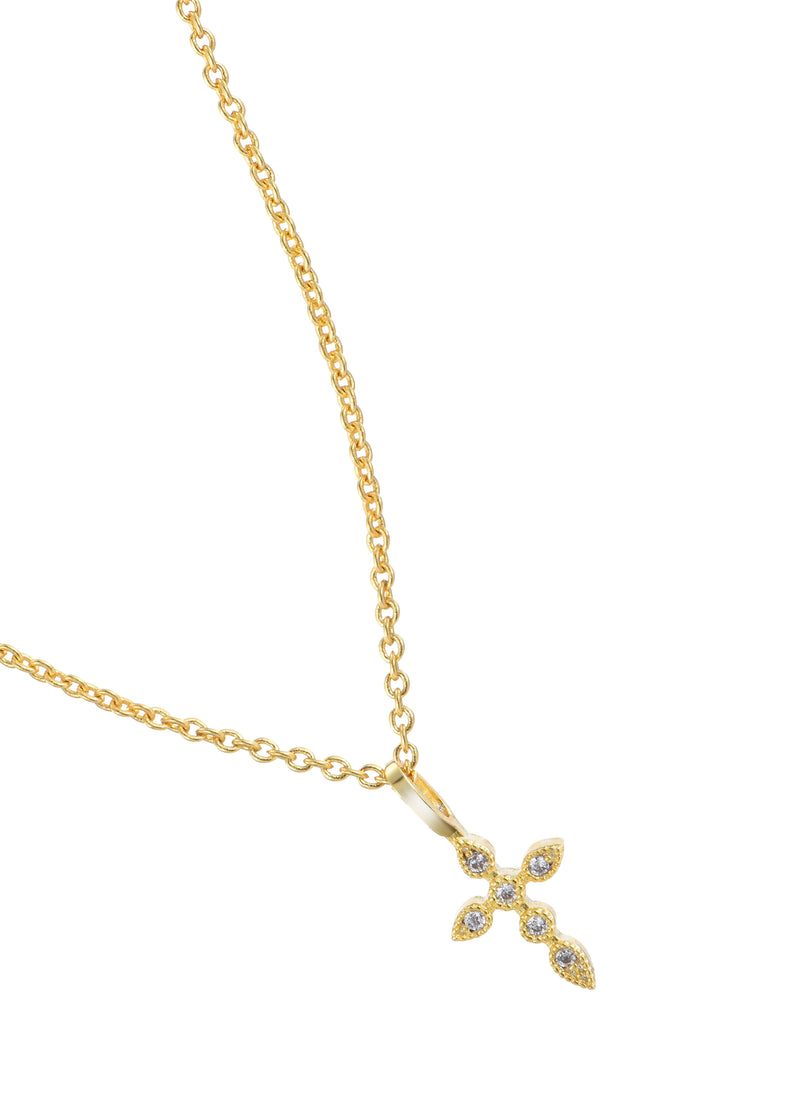 Rango Diamond Cross Gold Necklace