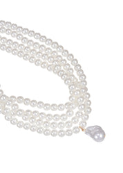 Alexa Elegant Pearl Choker Necklace