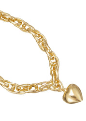 Chloe in Love Golden Heart Necklace