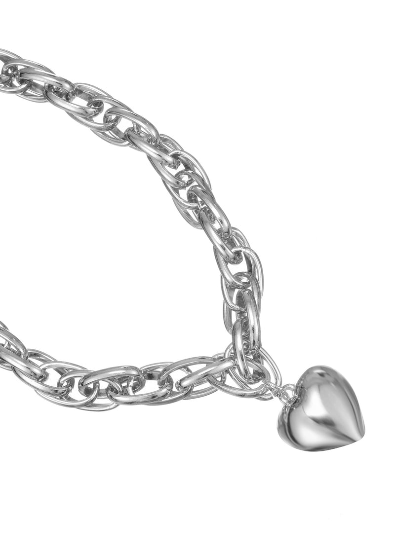 Chloe in Love Silver Heart Necklace