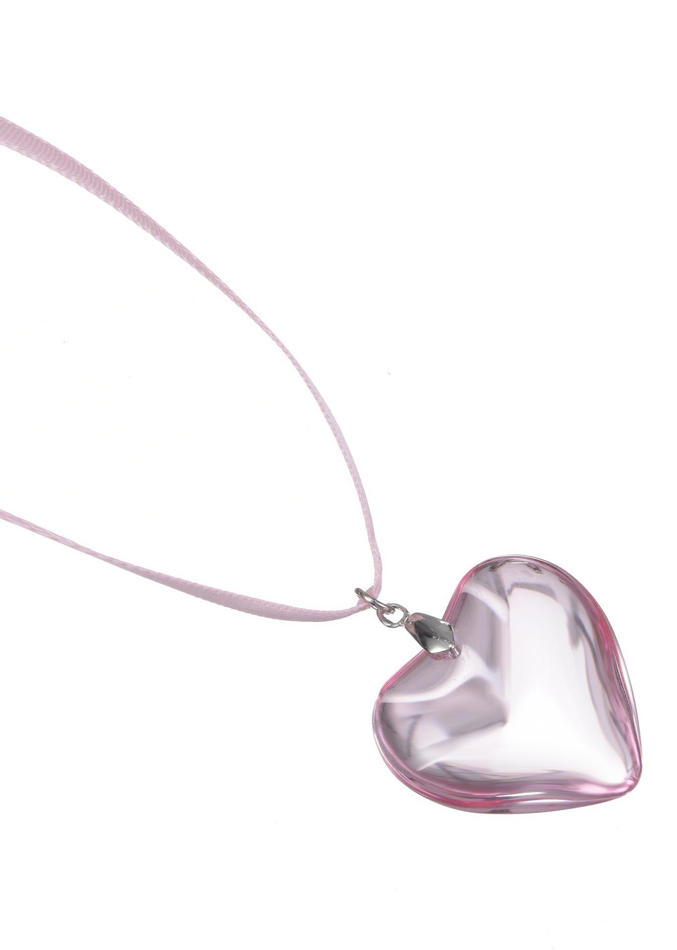 Isabelle Pink Dream Velvet Heart Necklace