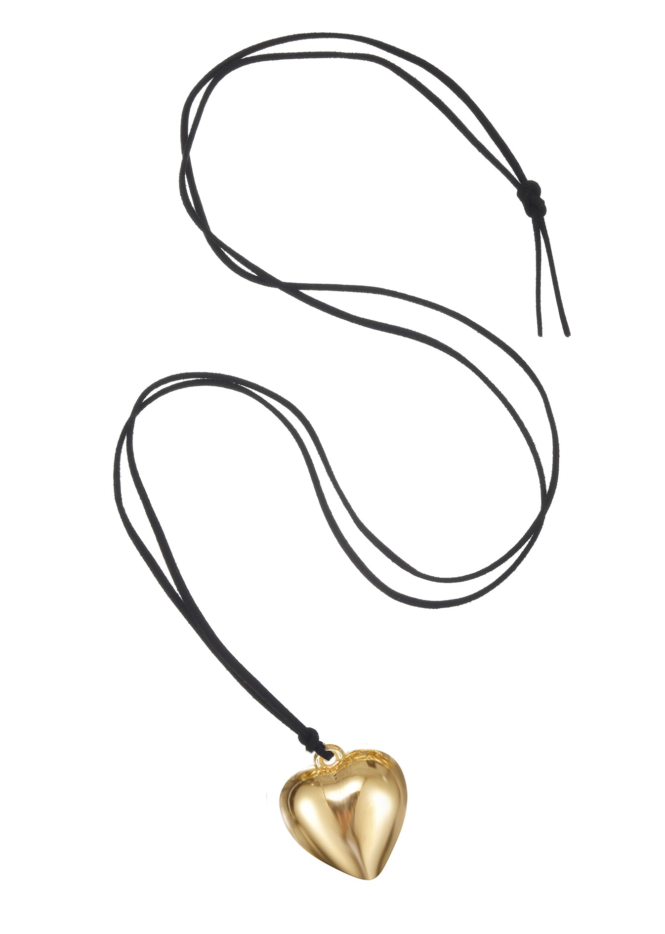 Isabelle Golden Velvet Heart Necklace