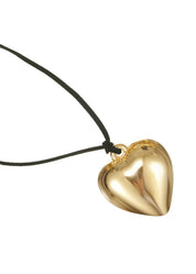 Isabelle Golden Velvet Heart Necklace