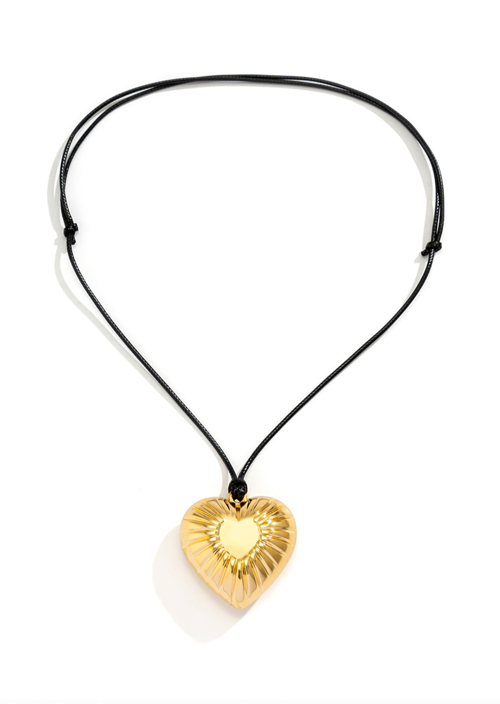 Lili at Disco Golden Heart Necklace