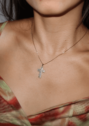 In Name Of Rose Cross Necklace