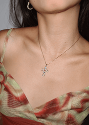 In Name Of Rose Cross Necklace