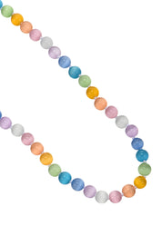 Fiorella Colorful Cateye Natural Stone Neckalce