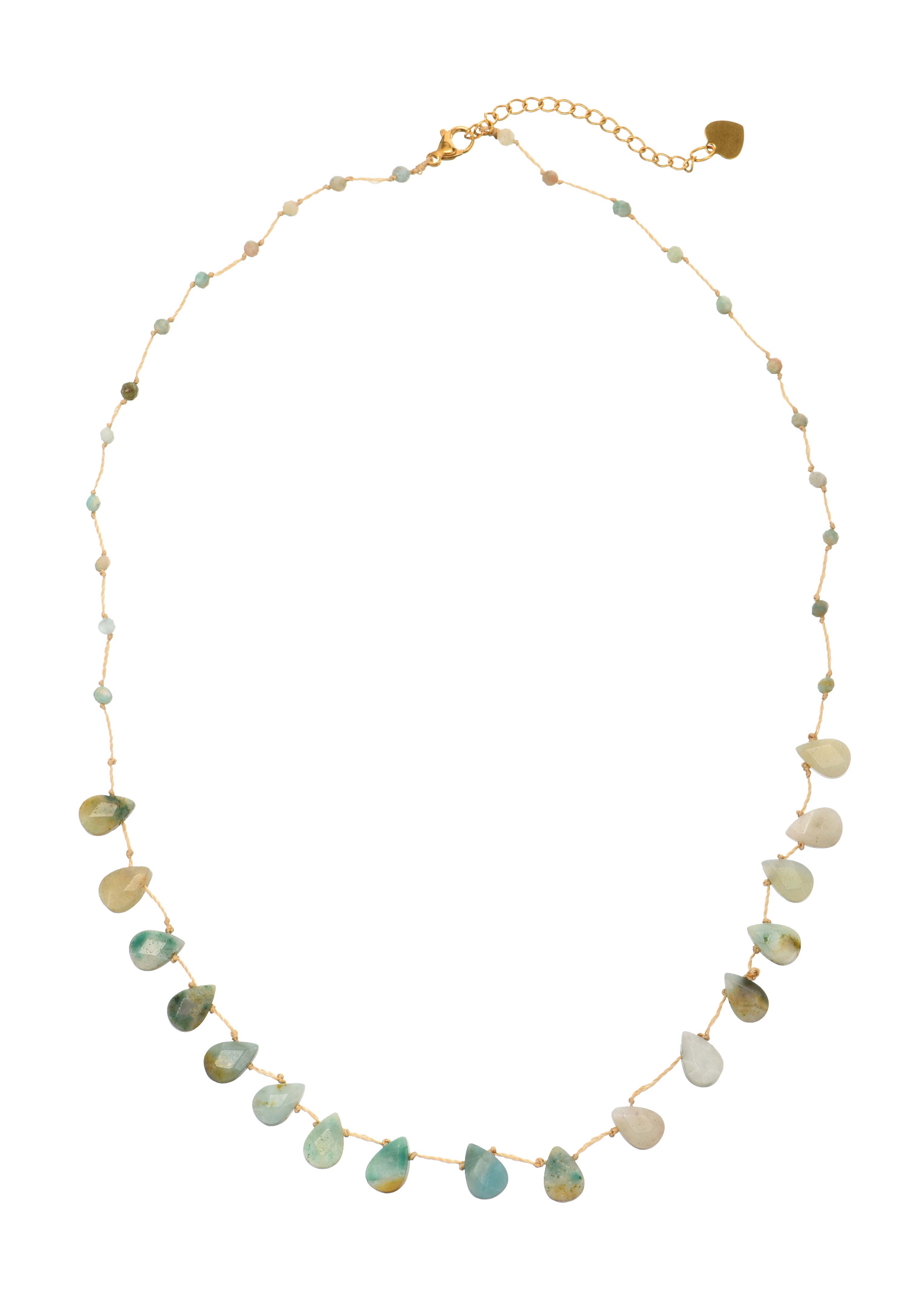 Calli Natura Green Stones Summer Necklace