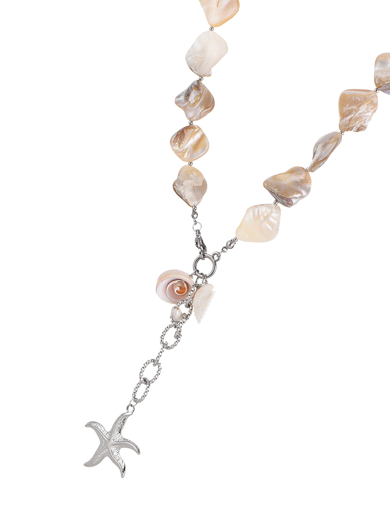 Miranda Seastar Summer Brunch Necklace - Silver