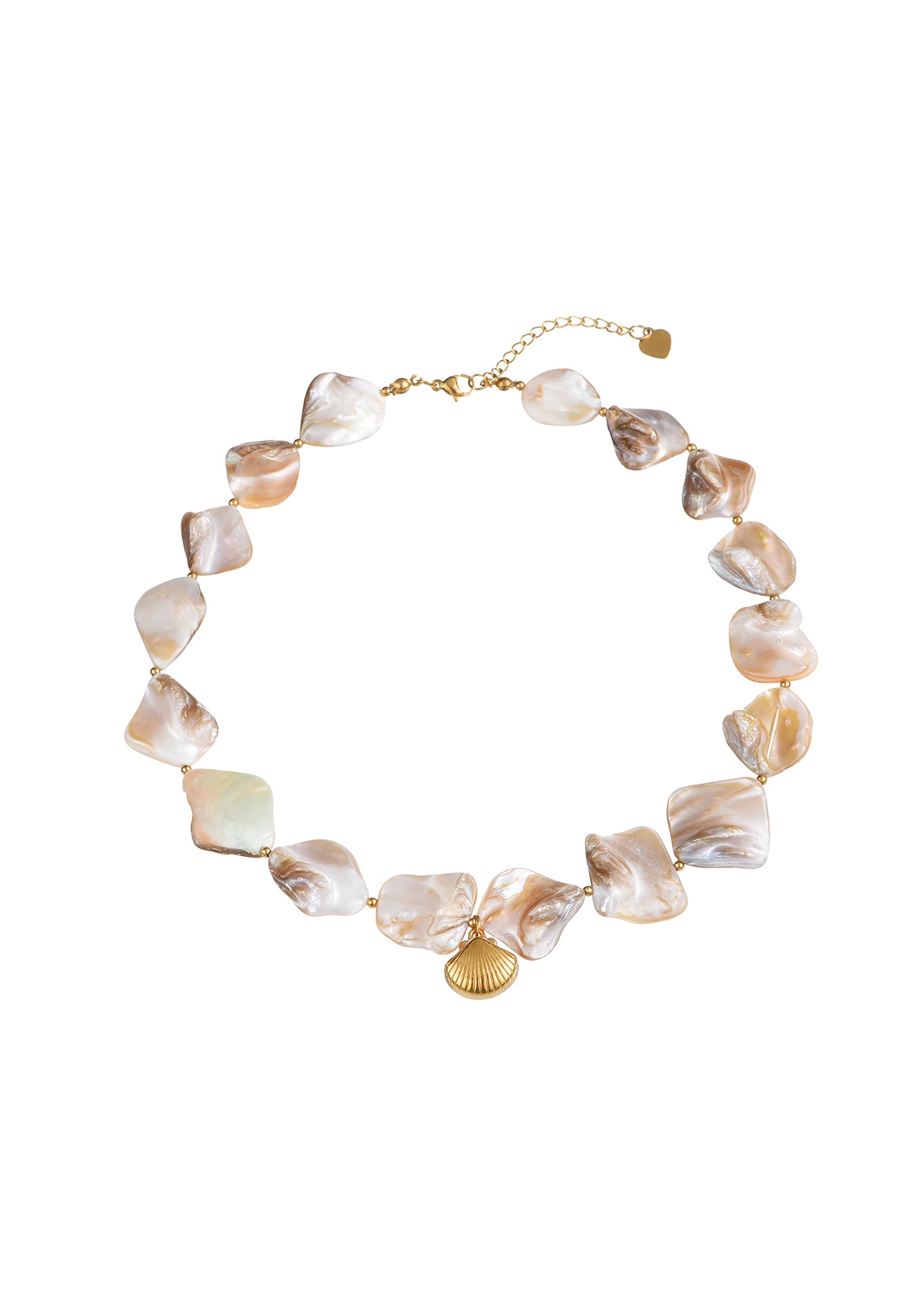 Miranda Golden Shell Choker Necklace
