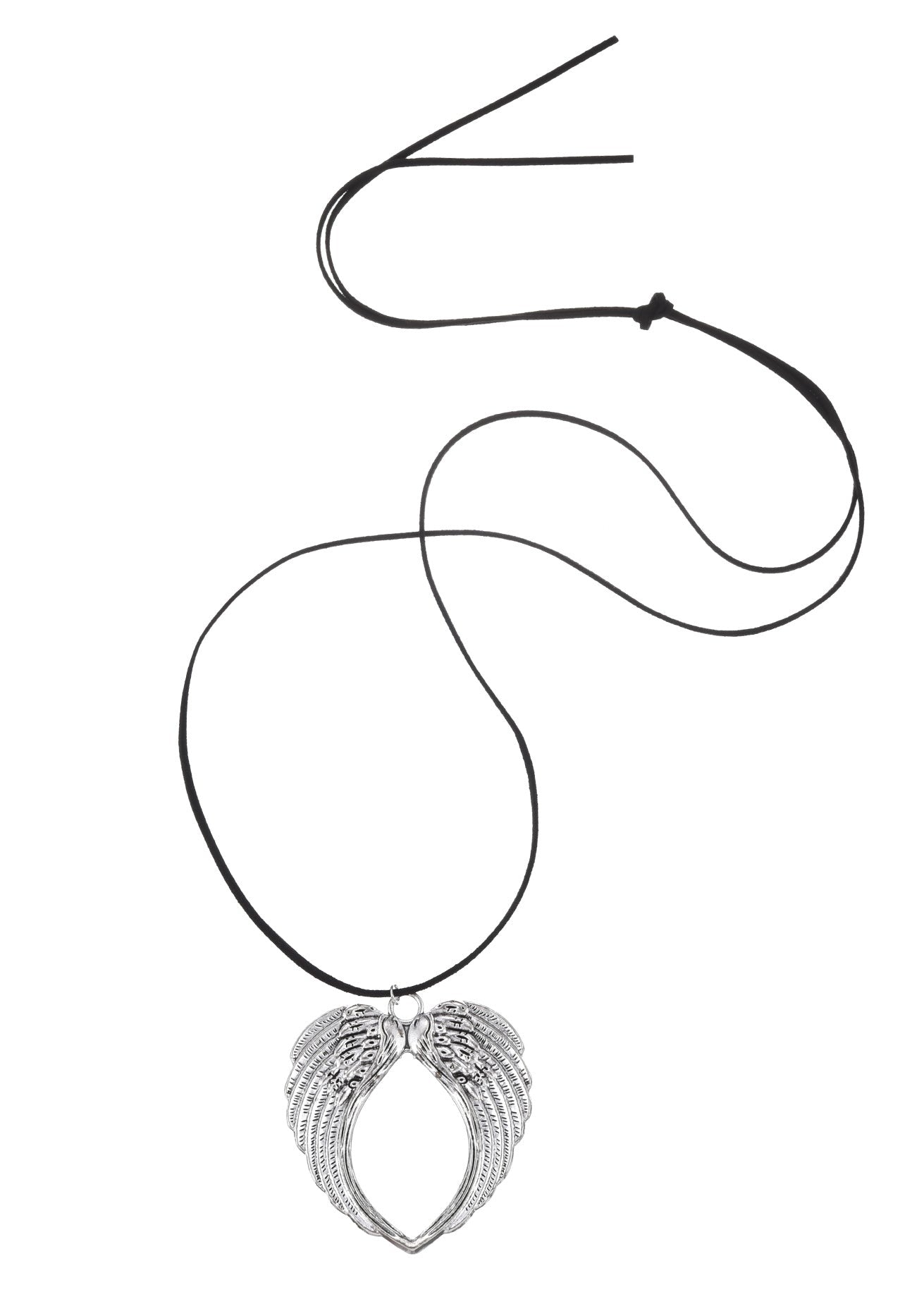 Hallowing Angle Wings Silver Necklace