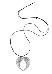 Hallowing Angle Wings Silver Necklace