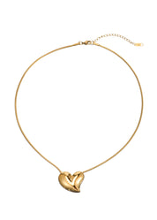 Heart of Douceur Melting Golden Necklace