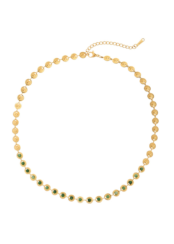 Regina Green Golden Layer Necklace