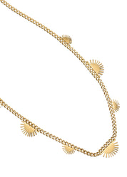 Lucius Sun Sunshine Layer Golden Necklace