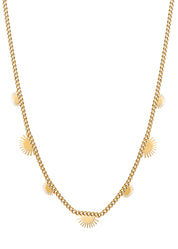 Lucius Sun Sunshine Layer Golden Necklace