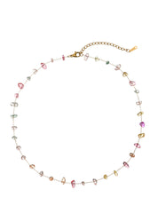 Calli Crystal Colorful Stones Summer Necklace