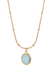 Lam Ice Blue Golden Necklace