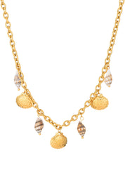 Sid Shell Sound of Ocean Golden Necklace