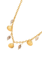 Sid Shell Sound of Ocean Golden Necklace