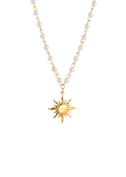 Yoyo Sun Pearl Golden Necklace