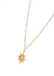 Yoyo Sun Pearl Golden Necklace