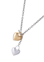 Stella Silver Golden Hearts Necklace