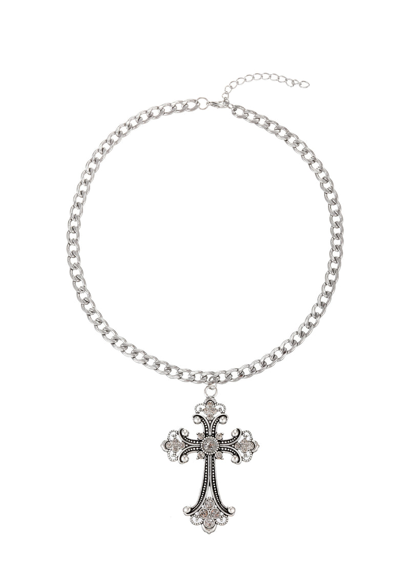 Celeste Gothic Cross Necklace